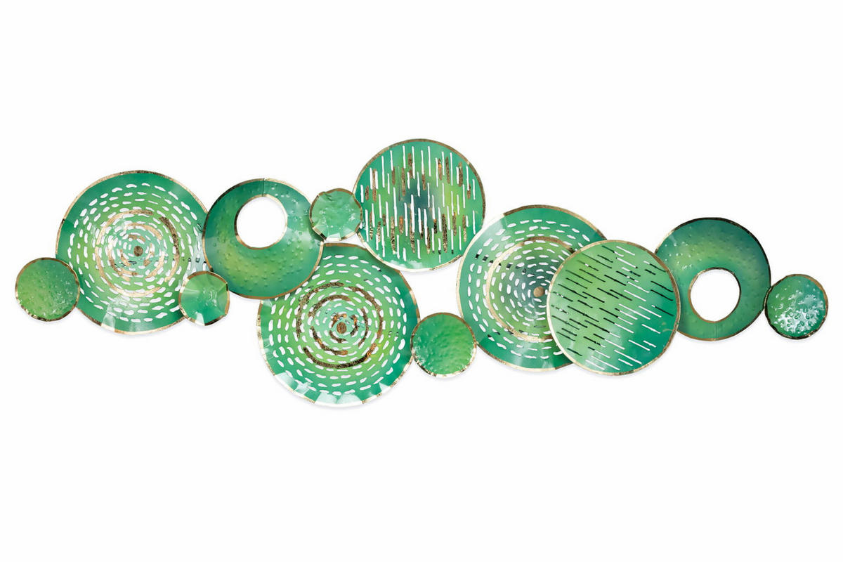 WANDDEKO Grün 149/50 cm - Grün, Metall (3/50/5cm) - KUNSTLOFT