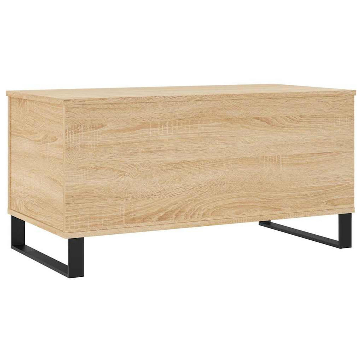 COUCHTISCH 90/44,5/45 cm aus Holzwerkstoff Sonoma-Eiche mit Höhenverstellbarer Tischplatte - Sonoma Eiche, Holz (44.5/90/45cm) - vidaXL