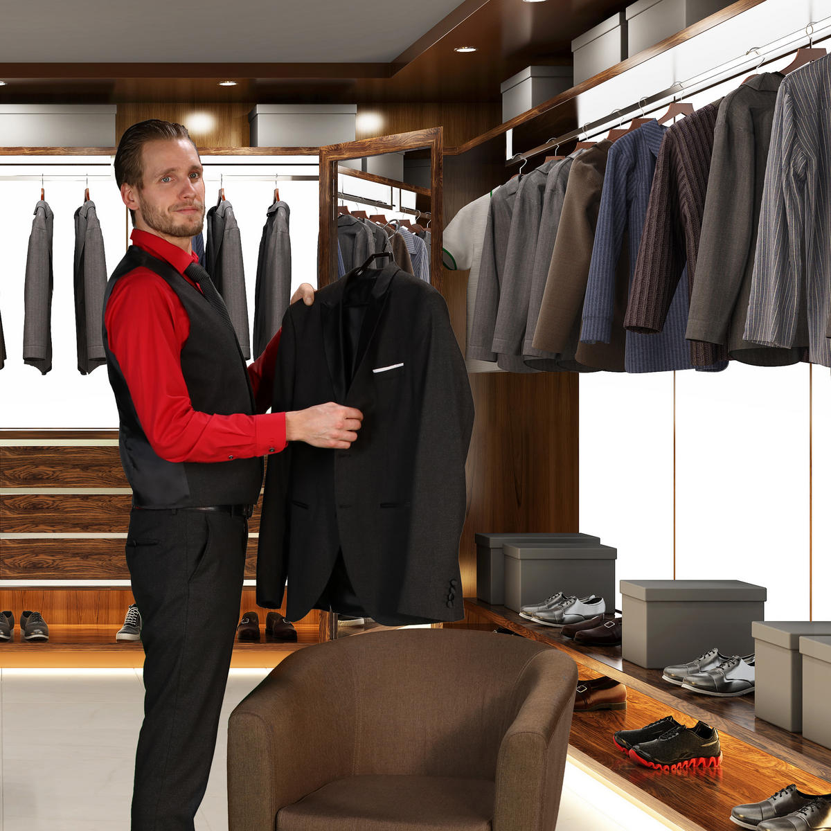 10XANZUGBÜGEL - Schwarz, Kunststoff/Metall (44/19.5/3cm) - Relaxdays