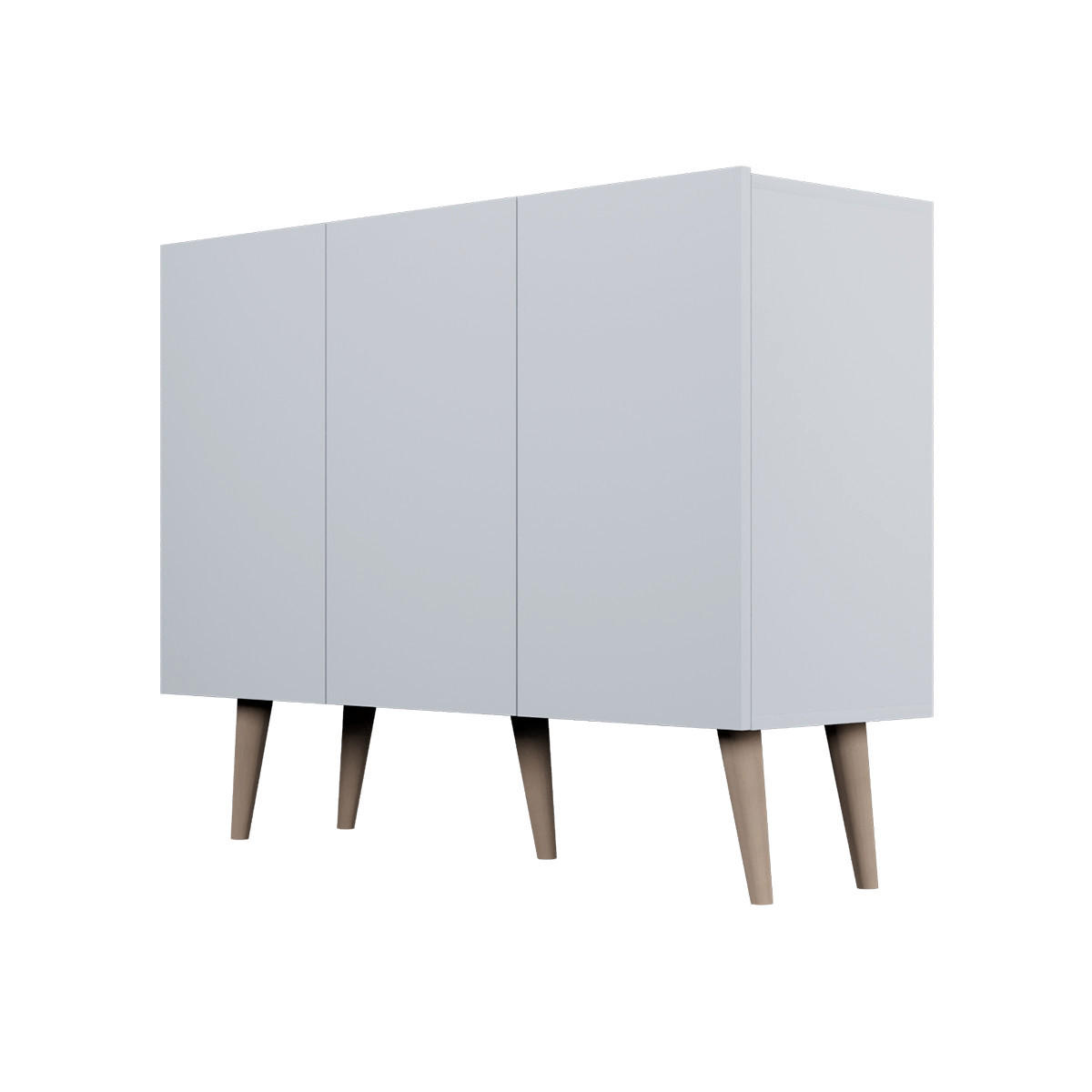 KOMODA Toronto Bijeli - bijela, drvni materijal (120/95.5/40cm) - Petits-meubles