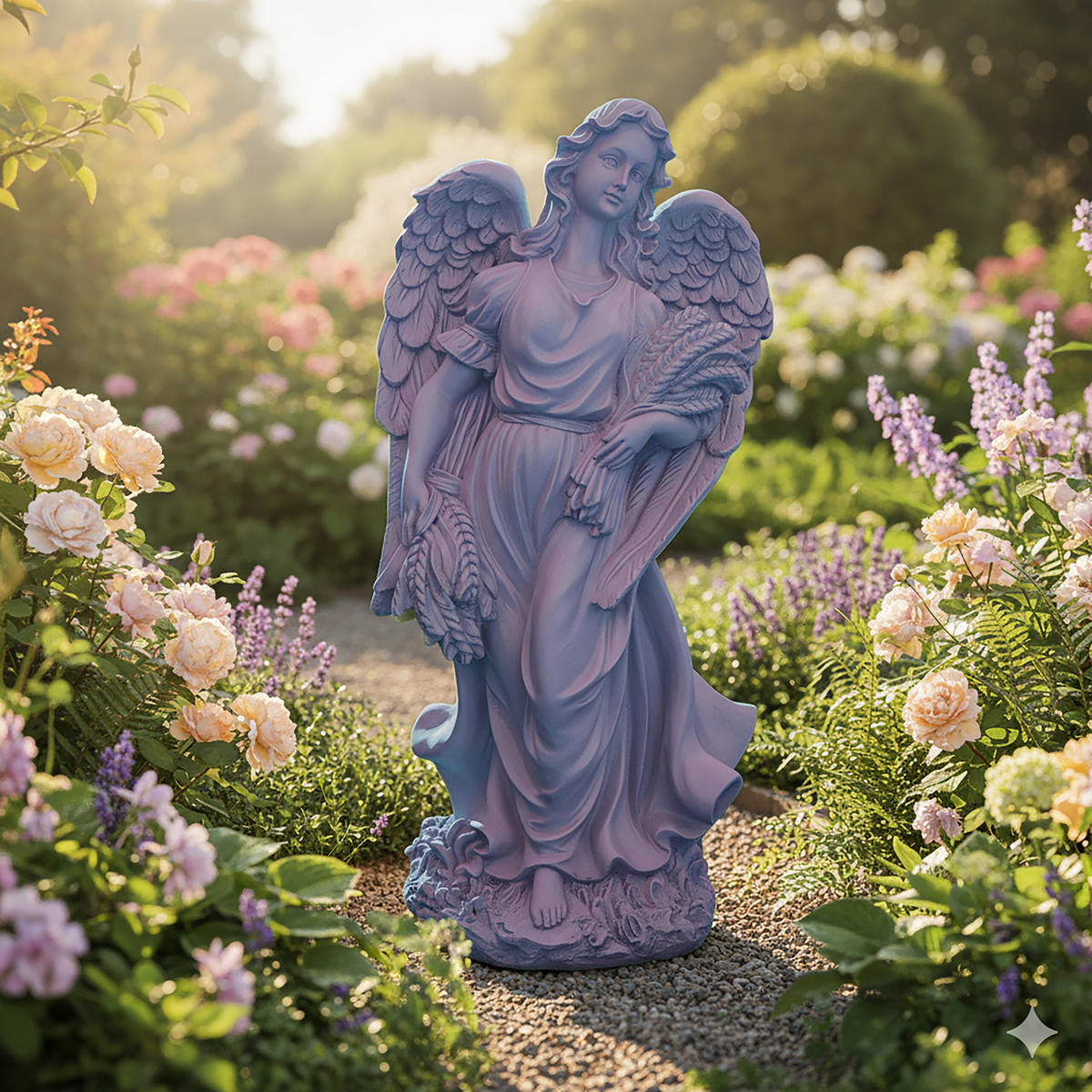 VRTNI angel - siva, umetna masa (23/46.5/14cm) - Relaxdays