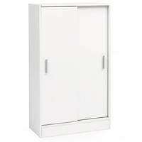 AKTENSCHRANK – Holz, Weiß, 60x107,5x28,5 cm, wasserabweisend & kratzfest, modern - Weiß, Holz/Metall (60/108/29cm) - KADIMA DESIGN