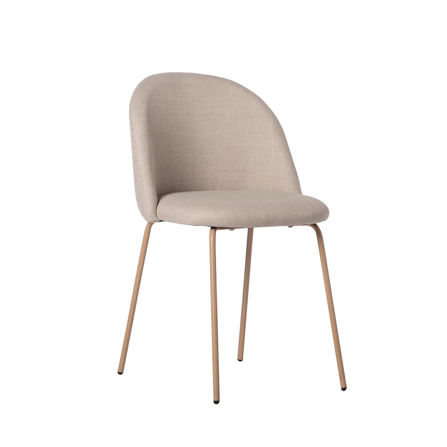 ESSZIMMERSTUHL Olivia Beige 48 cm x 81 cm - Beige, Textil (48/81/53cm) - Klast Home