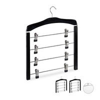 3XZÁVES na sukňu - čierna, kov/drevo (38/43/2.5cm) - Relaxdays