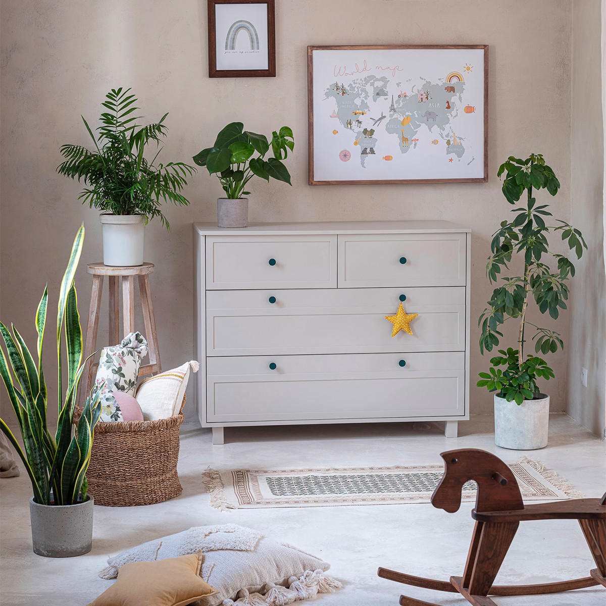 DĚTSKÁ KOMODA Gabriel Béžová - béžová, kompozitní dřevo (117/92/50cm) - Petits-meubles