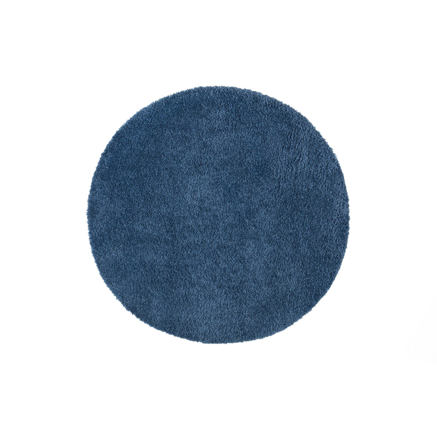 HOCHFLOR-TEPPICH City Shaggy 500 Blau 200x200 cm Rund - Blau, Textil (200/200cm) - carpet city
