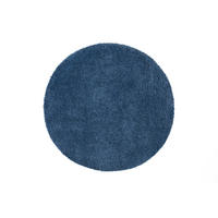 HOCHFLOR-TEPPICH City Shaggy 500 Blau 160 cm Rund - Blau, Textil (160/160cm) - carpet city