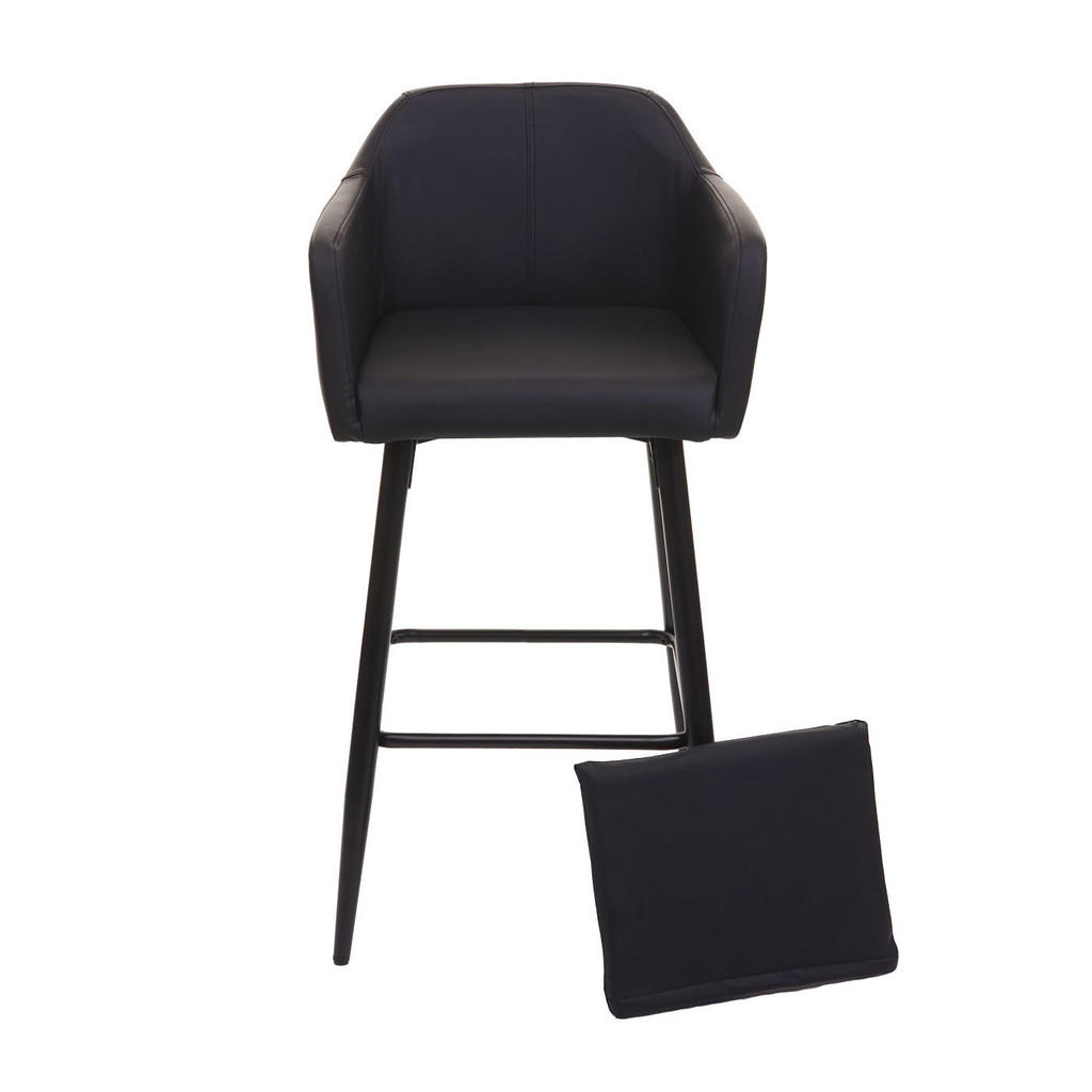 Thumbnail - MCW Barhocker, Schwarz, Textil, 54x105x53 cm, Esszimmer, Barmöbel, Barhocker
