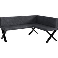 ECKBANK ERIC_X - Dunkelgrau, Textil (128/168cm) - Meblini