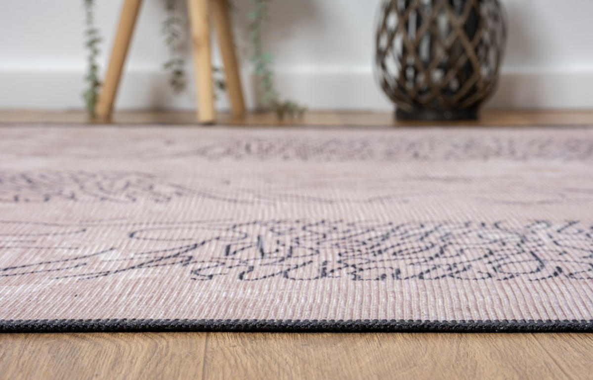 TEPPICH Zale II Mauve,Anthrazit,Roségold 160/230 cm - Mauve, Textil (160/230cm) - My-Rug