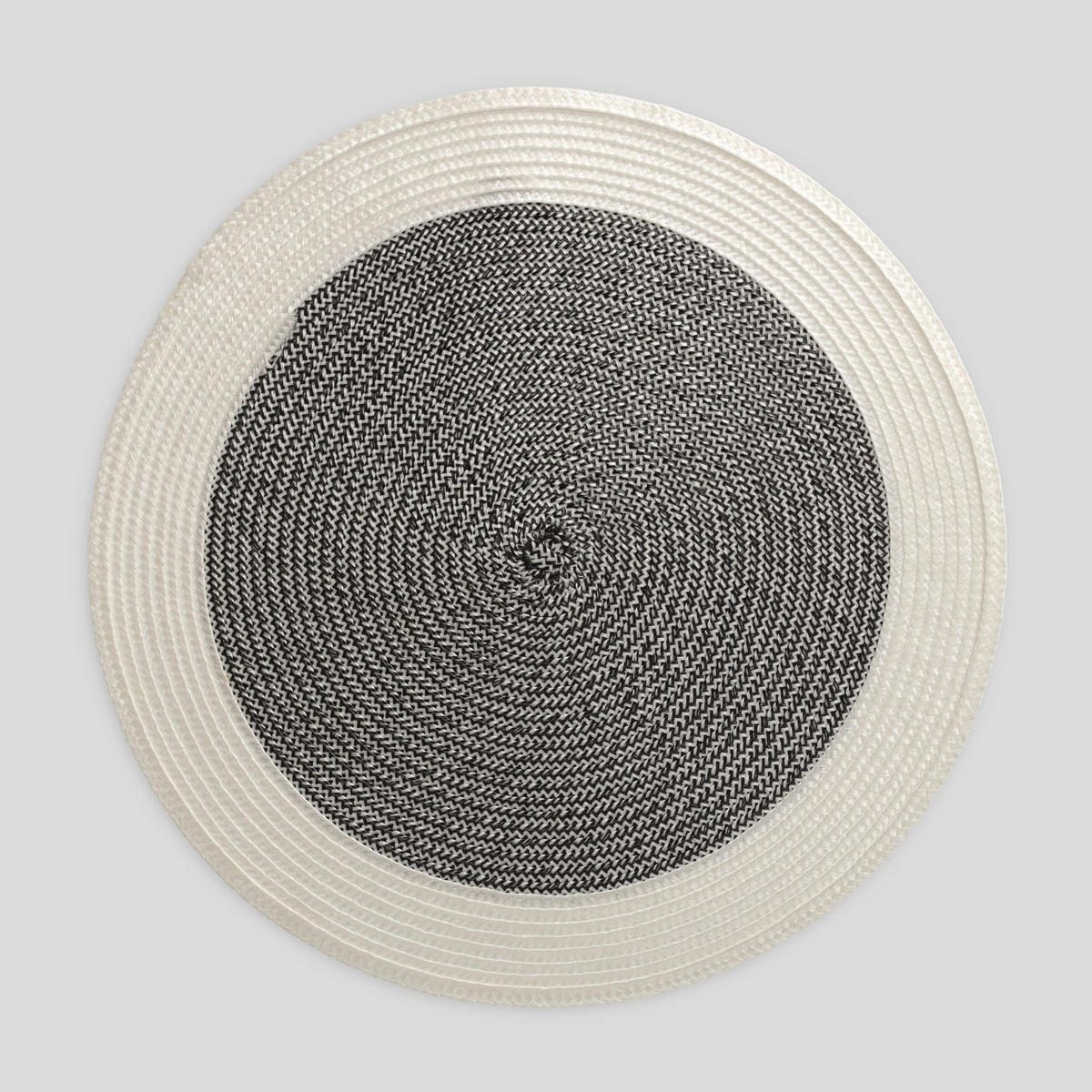 TISCHSET Lisena, Durchmesser 38cm, Rund Platzmatte, Platzdeckchen Telleruntersetzer für Dekorative Tisch, Esszimmer, Restaurant - Weiß, Kunststoff (38cm) - home&you