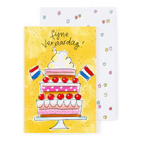 GRUSSKARTE Geburtstag - Torte in Bunt - 17 x 11,5cm - Multicolor, Papier (11.5/0.2cm) - Blond Amsterdam