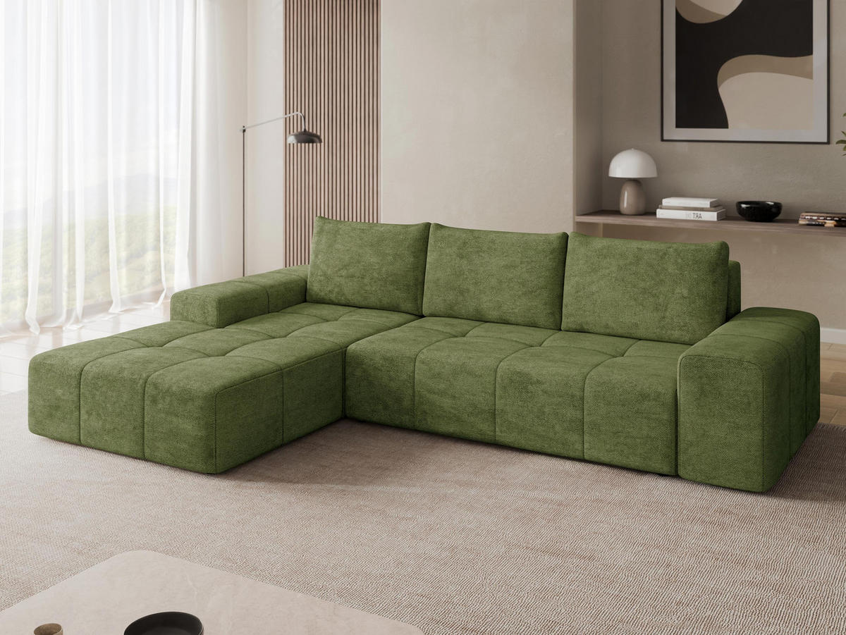 COLTAR Tonseo L, Stanga - verde închis/negru, material plastic/material textil (275/173cm) - MIRJAN24