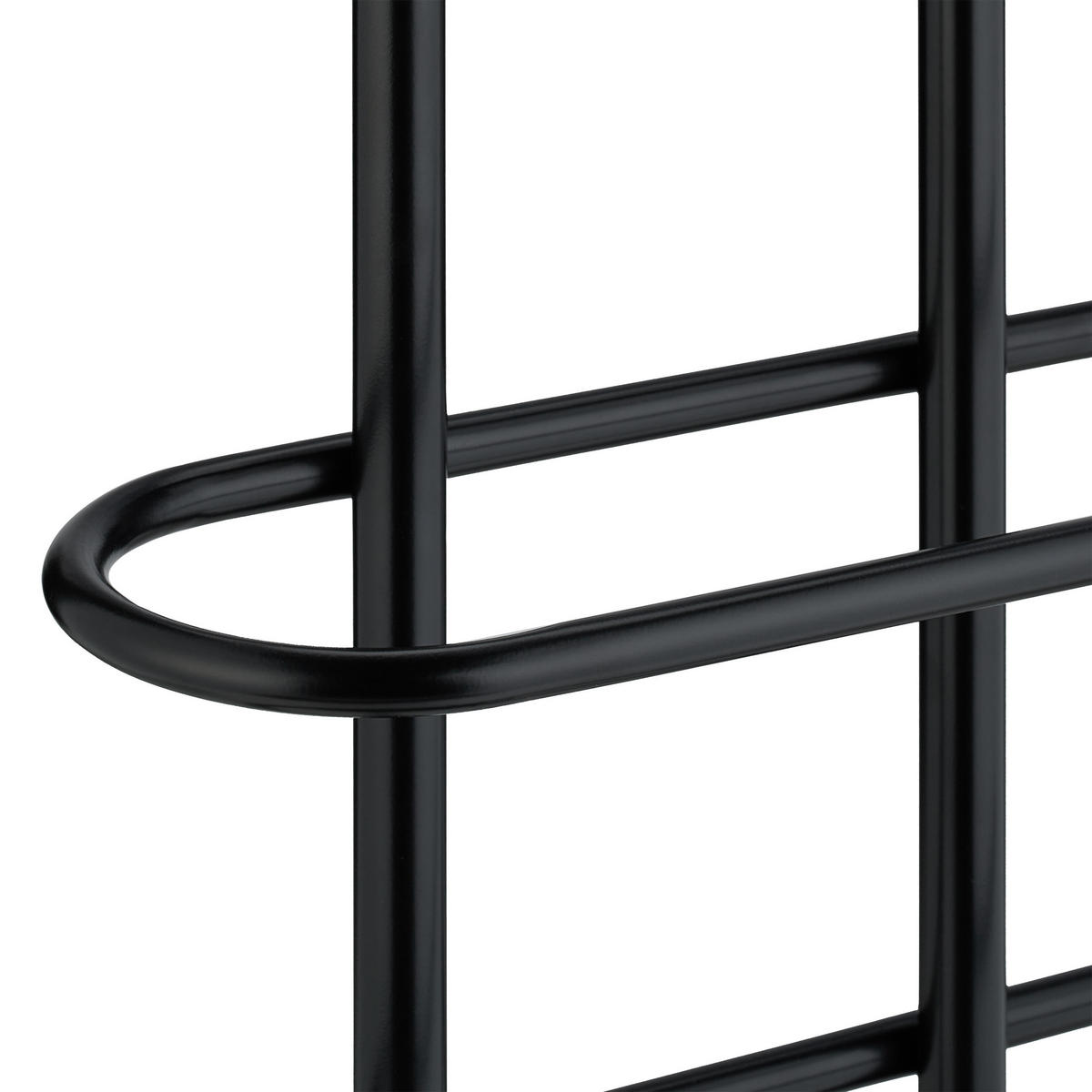 HANDTUCHSTÄNDER - Schwarz, Metall (39/83/18cm) - Relaxdays