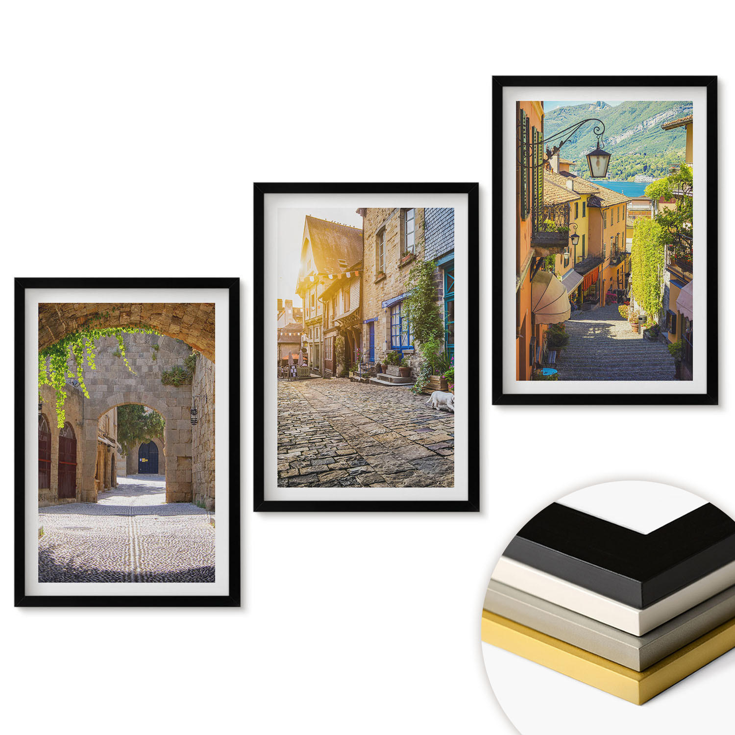 ArtPrintCave Wandbilder Schwarz 40x60 cm