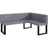 ECKBANK ERIC_U - Grau, Textil (128/168cm) - Meblini