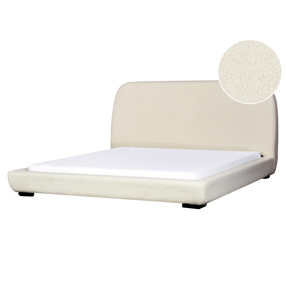 WASSERBETT 180x200 cm Beige Roisel - Creme, Textil (180/200cm) - Beliani