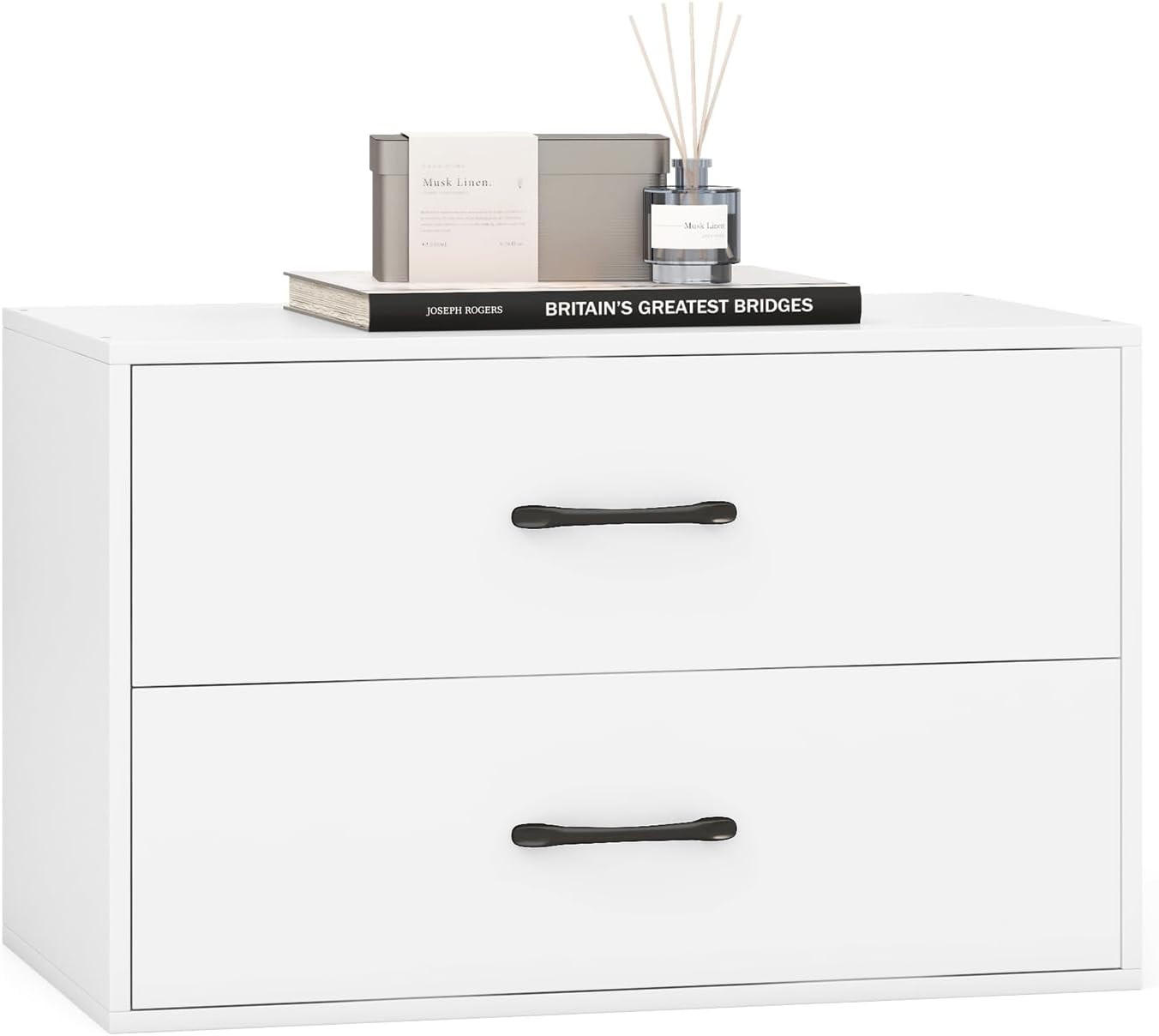 KOMMODE Weiß - Weiß, Holz (34/38/60cm) - COSTWAY