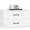 KOMMODE Weiß - Weiß, Holz (34/38/60cm) - COSTWAY