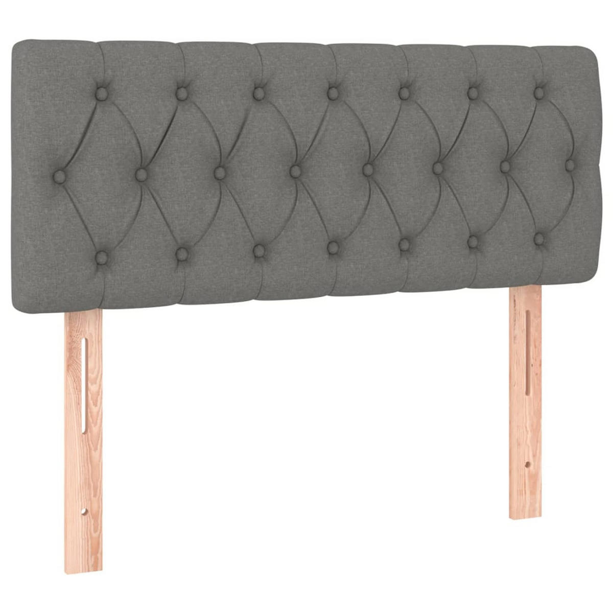BOXSPRINGBETT 100/200 Cm Grau Gewebe - Dunkelgrau, Textil (100/203cm) - vidaXL
