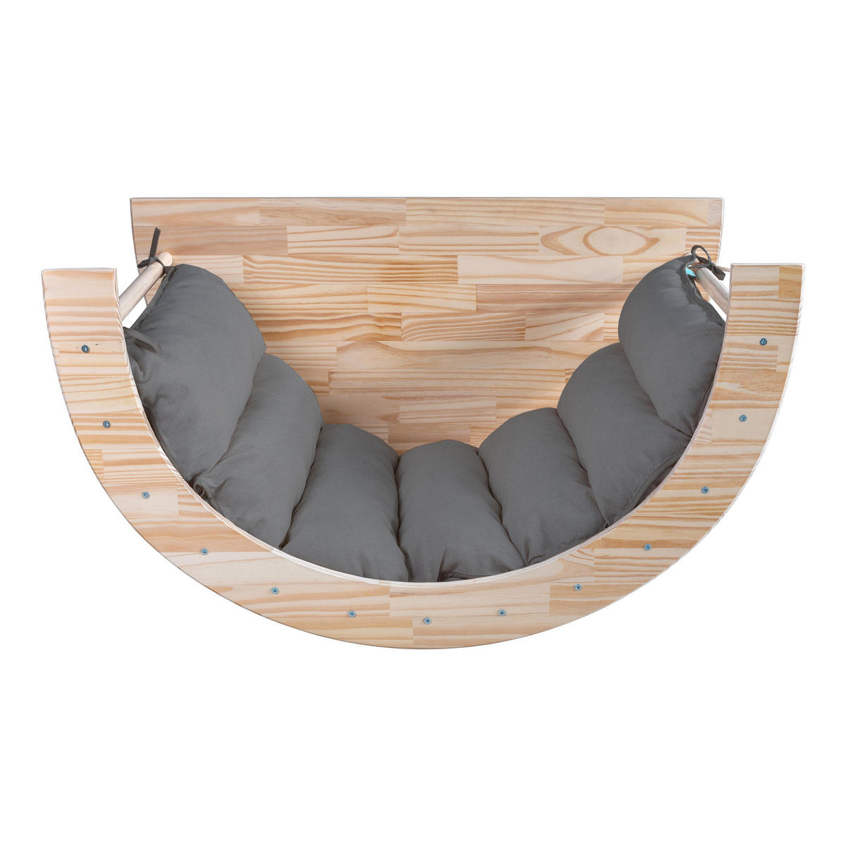 LEINEN-MATRATZE für Spielbogen grau FIT ARCH CUSHION - Grau, Textil (60/7/160cm) - RNT By Really Nice Things