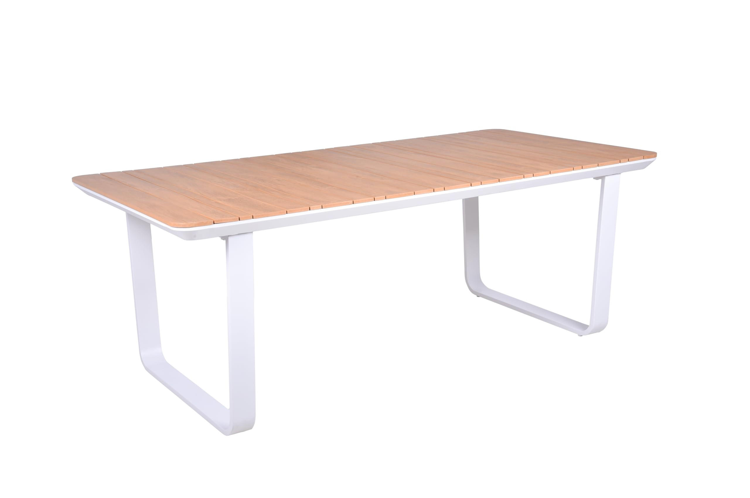 GARTENTISCH Klaus Terrassentisch - Braun, Kunststoff (200/100/75cm) - DELUKE