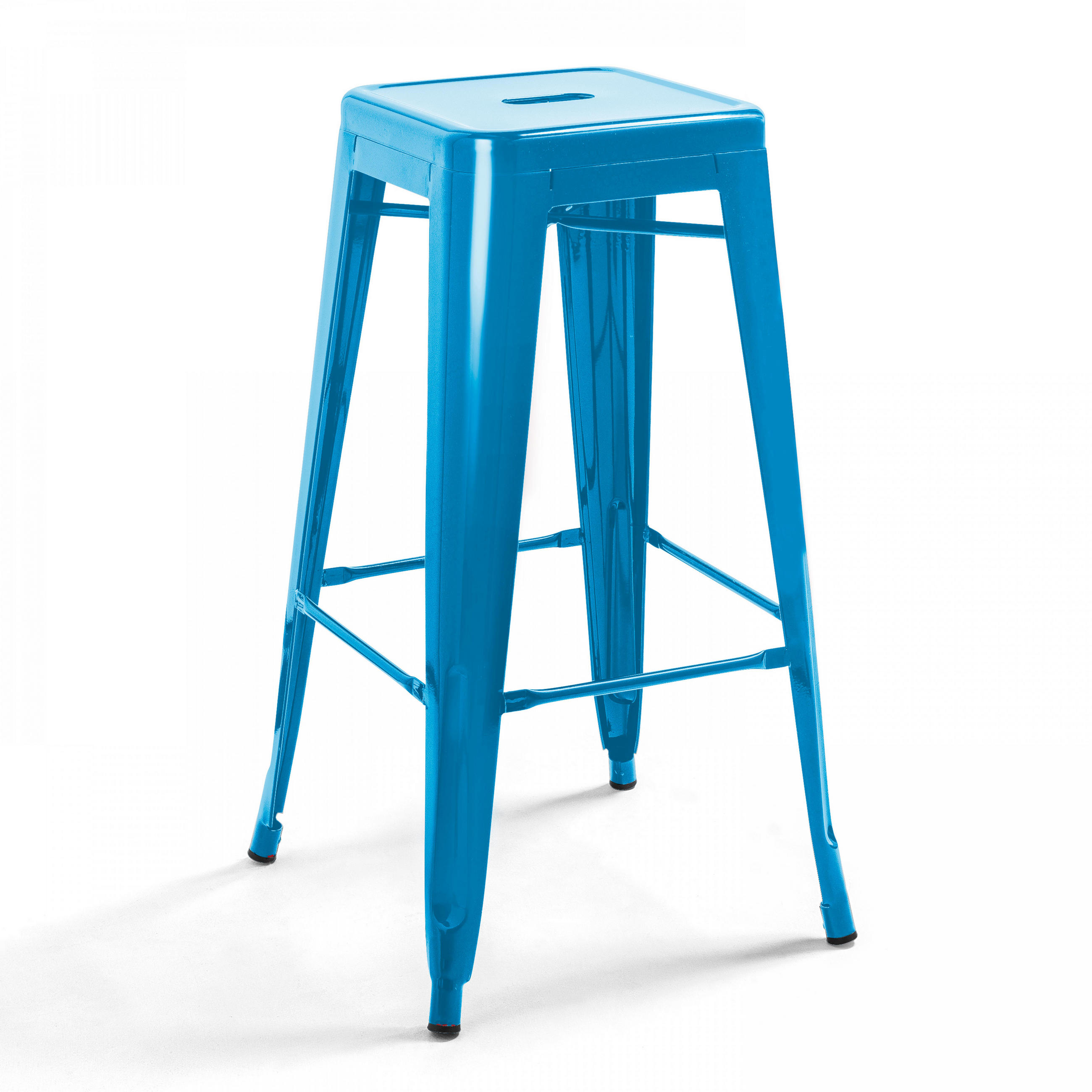 HOCHSTUHL, Blau - Blau, Metall (43/76/43cm) - Oviala