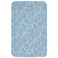 WC PŘEDLOŽKA Organic - vzor - modrá 50x80 cm - světle modrá, textil/plast (50/1cm) - OnlyWow