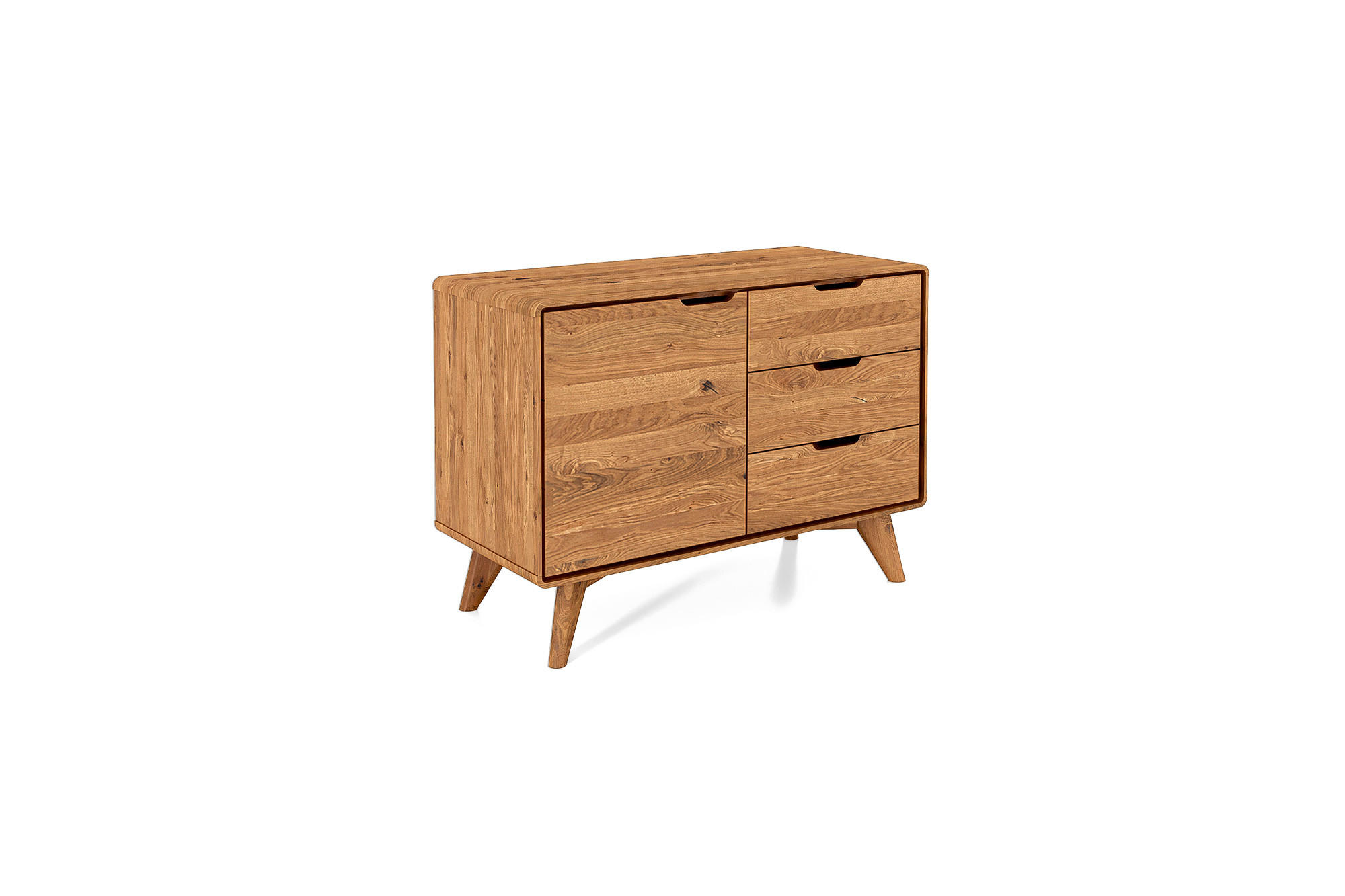 KOMMODE GREG Wildeiche - Wildeiche, Holz (90/63/40cm) - byoak