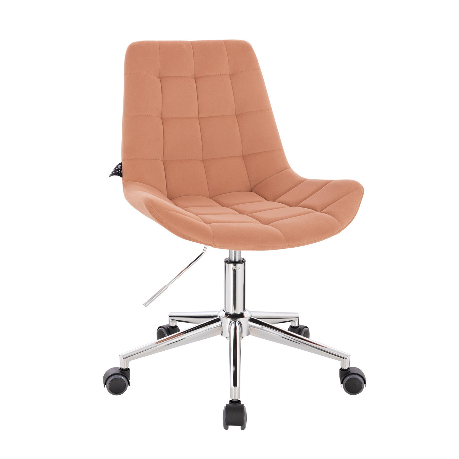 KINDERSCHREIBTISCHSTUHL MICKY Samtbezug Orange - Orange, Textil (51/87/59cm) - SVITA