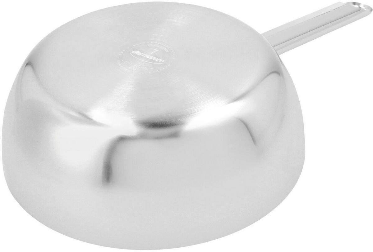 KOCHTOPF Sauteuse Apollo 7 - Konisch - ø 20 cm / 2 Liter - Silberfarben, Metall (20cm) - Demeyere