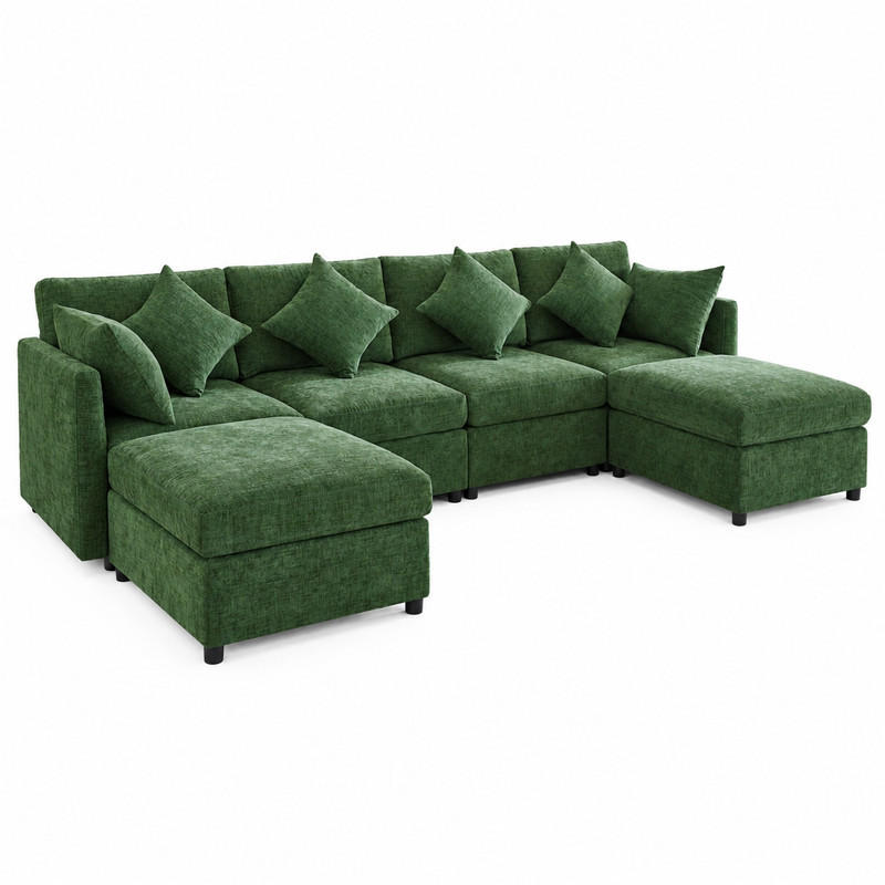 Meubliv Sofa Grün 161x81x278 cm