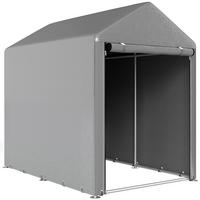 GARAGENZELT Verzinkter-Metall PE-Gewebe Hellgrau - Hellgrau, Metall (120/165/179cm) - Outsunny