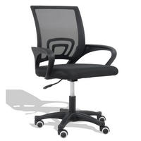 BÜROSTUHL IN MESH STOFF Textil Schwarz - Schwarz, Textil (59/81/57cm) - Nest Dream