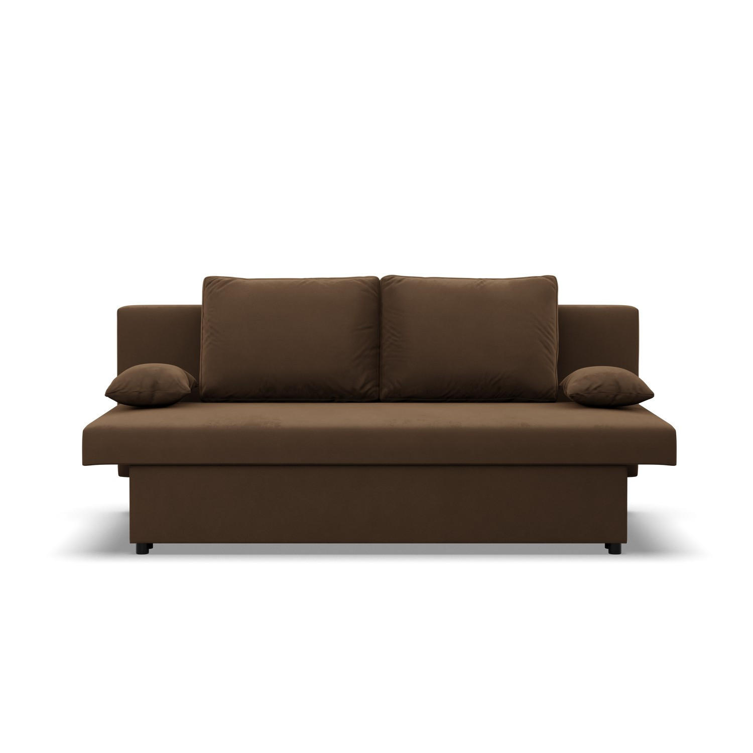 SOFA 3-SITZER MIT SCHLAFFUNKTION NOLA Braun - Braun, Textil (86/85/191cm) - Mebligo