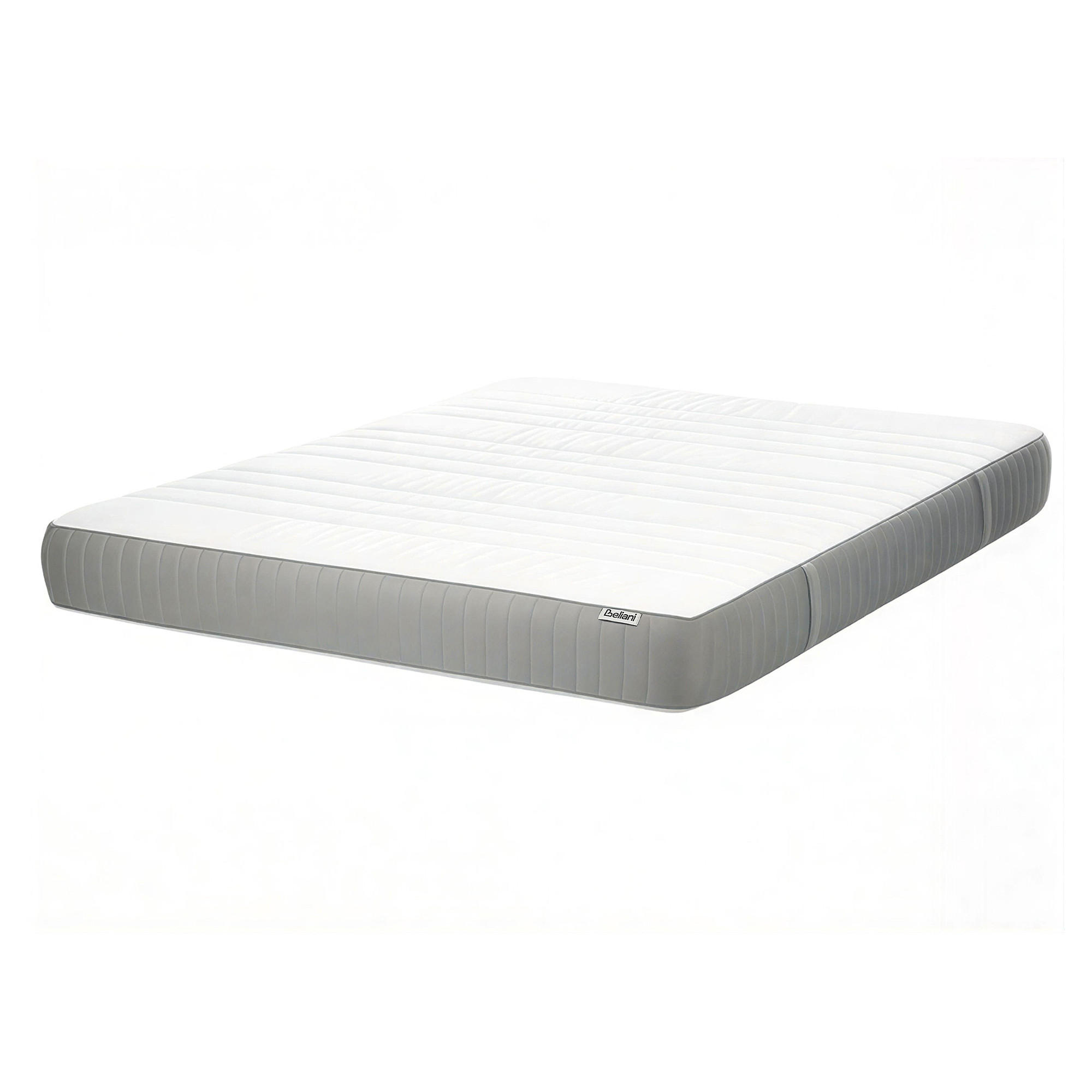 GEL-MEMORY-SCHAUMMATRATZE H2/3 Mittel 140/200 cm Happiness - Weiß, Textil (140/200cm) - Beliani