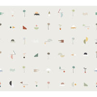 FOTOTAPETE Symbolen 300 x 106 cm - Beige, Papier (300/106cm) - Sanders & Sanders