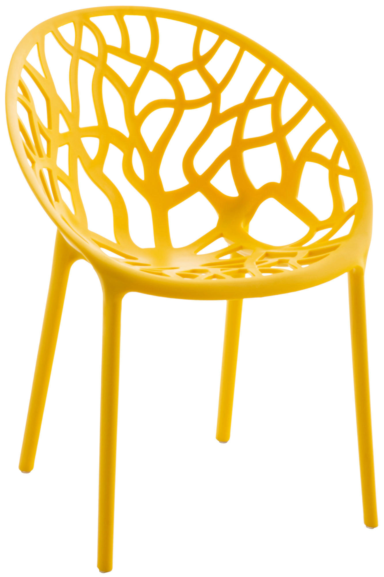 GARTENSTUHL Kunststoff gelb - Gelb, Kunststoff (59/80/60cm) - CLP