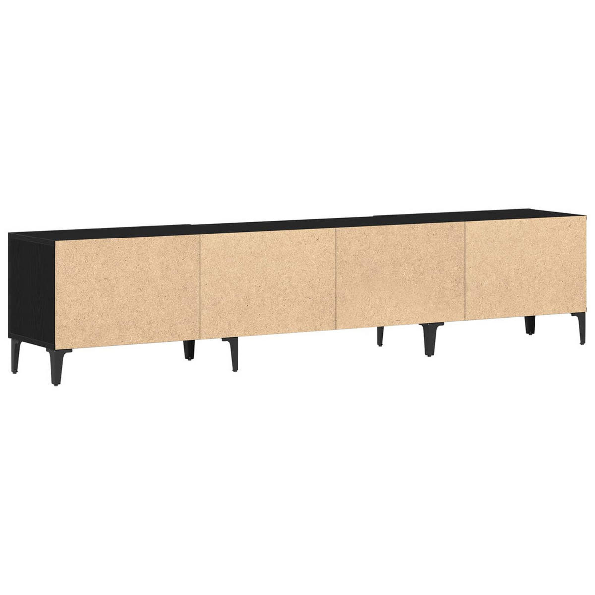 TV-SCHRÄNK Schwarz Eichen-Optik 180/31,5/40 Cm - Schwarz, Holzwerkstoff (31.5/40/180cm) - vidaXL