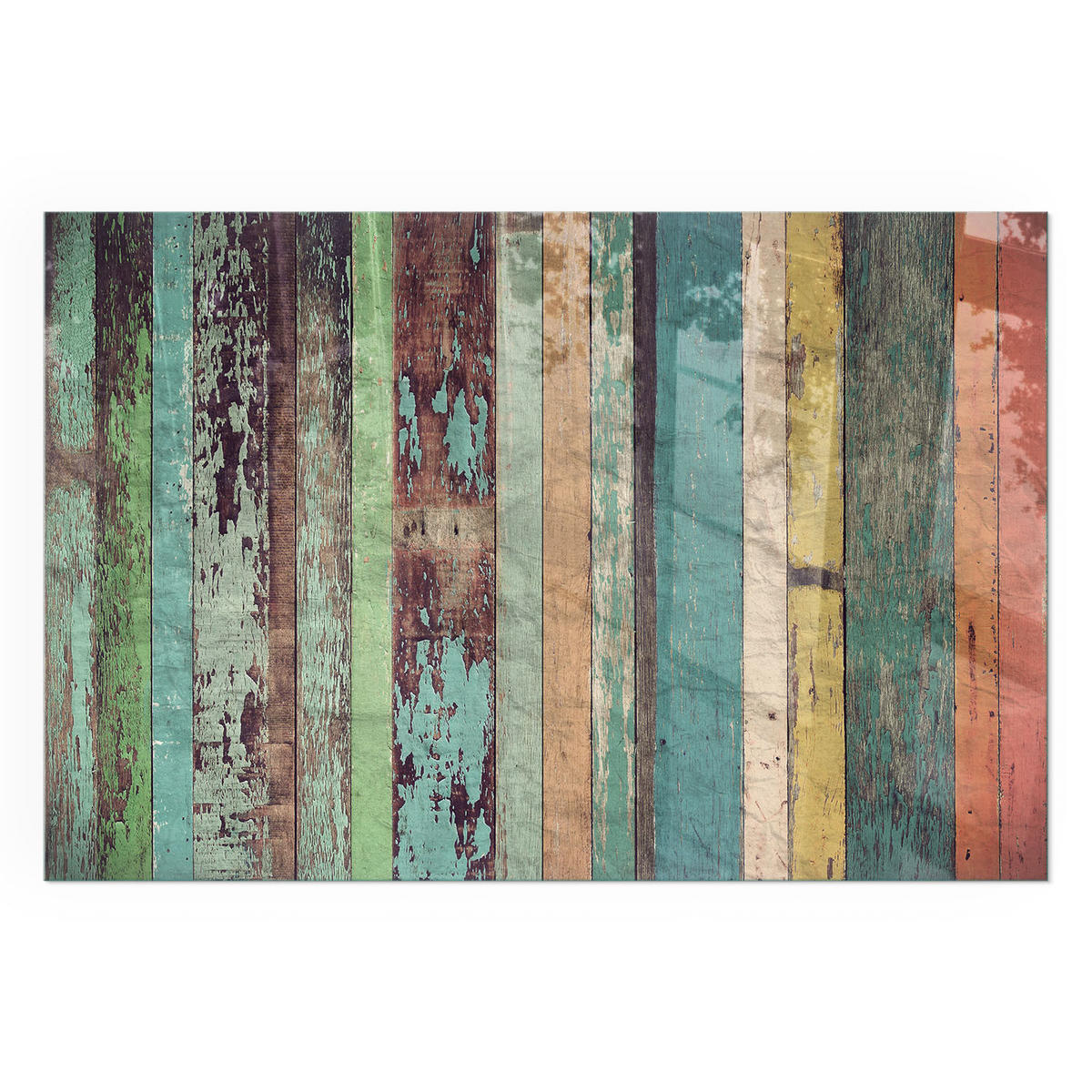 GLASPLATTE für Kamin 120x80 cm - Türkis, Glas (120/80/0.4cm) - TULUP