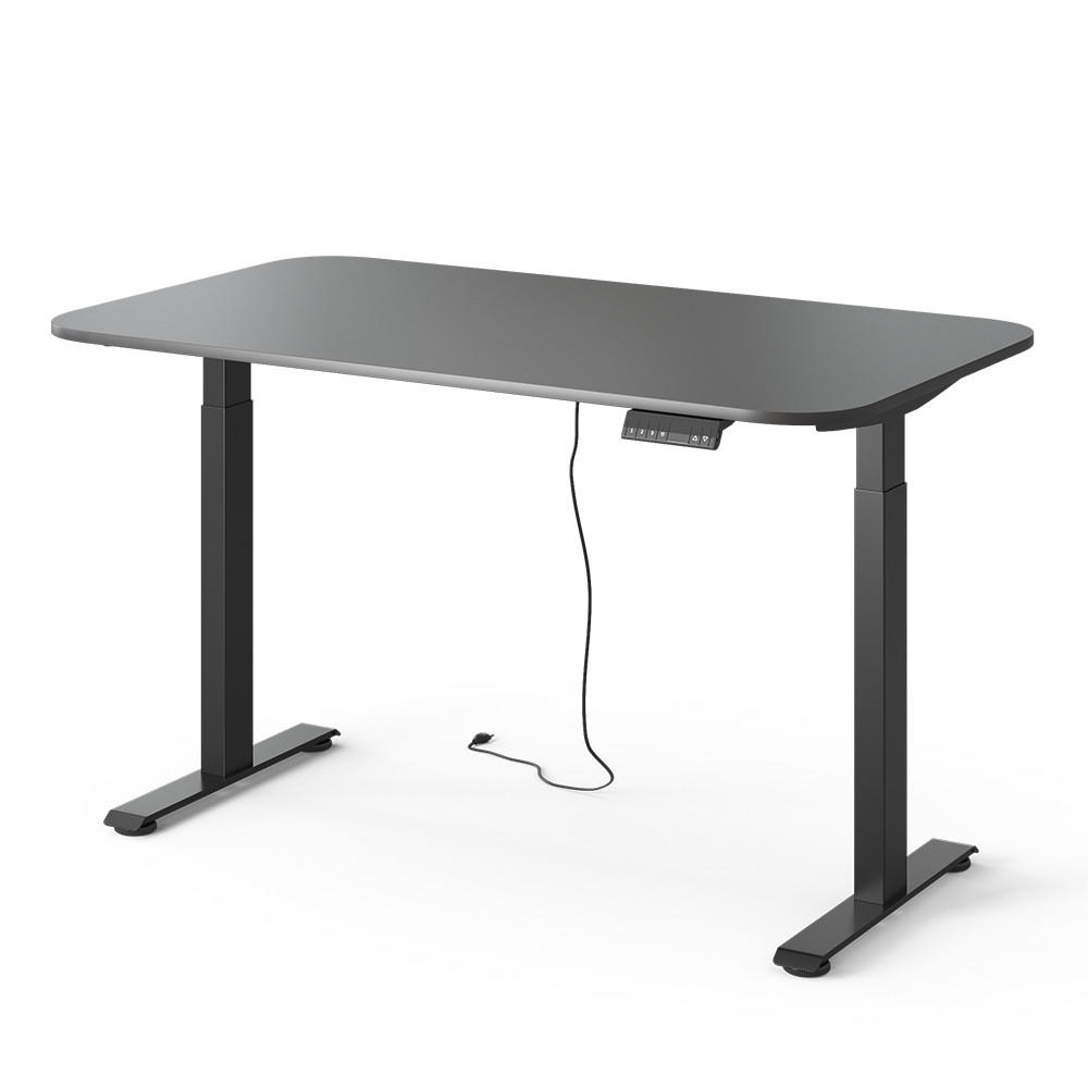 BIROU Elevate Negru/Antracit 140 x 80 cm 2 motoare