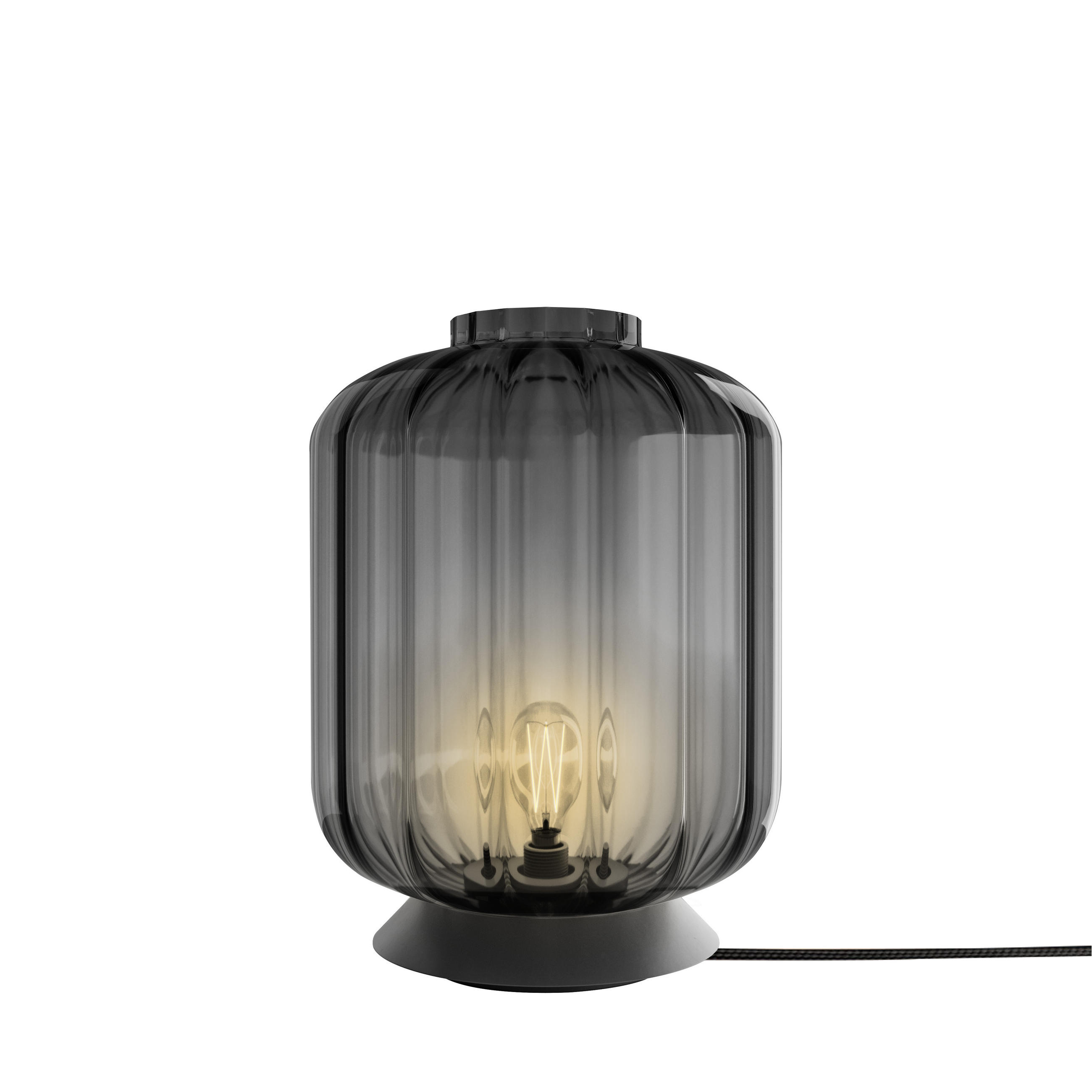 s.luce Tischlampe Grau 25x30x25 cm