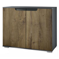 KOMMODE Sylt Eiche Ribbeck - Alteiche, Holzwerkstoff (92.5/75.5/35cm) - Vladon