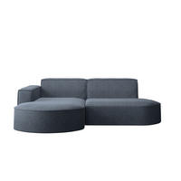 ECKSOFA MODENA L STUDIO Stoff Verita Marineblau Links - Dunkelblau, Holz (165/236cm) - Kaiser Möbel