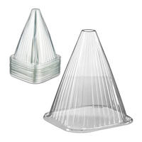 PFLANZENHAUBE Transparent 80er-Set PVC 22x19x19 cm - Transparent, Kunststoff (19/22/19cm) - Relaxdays