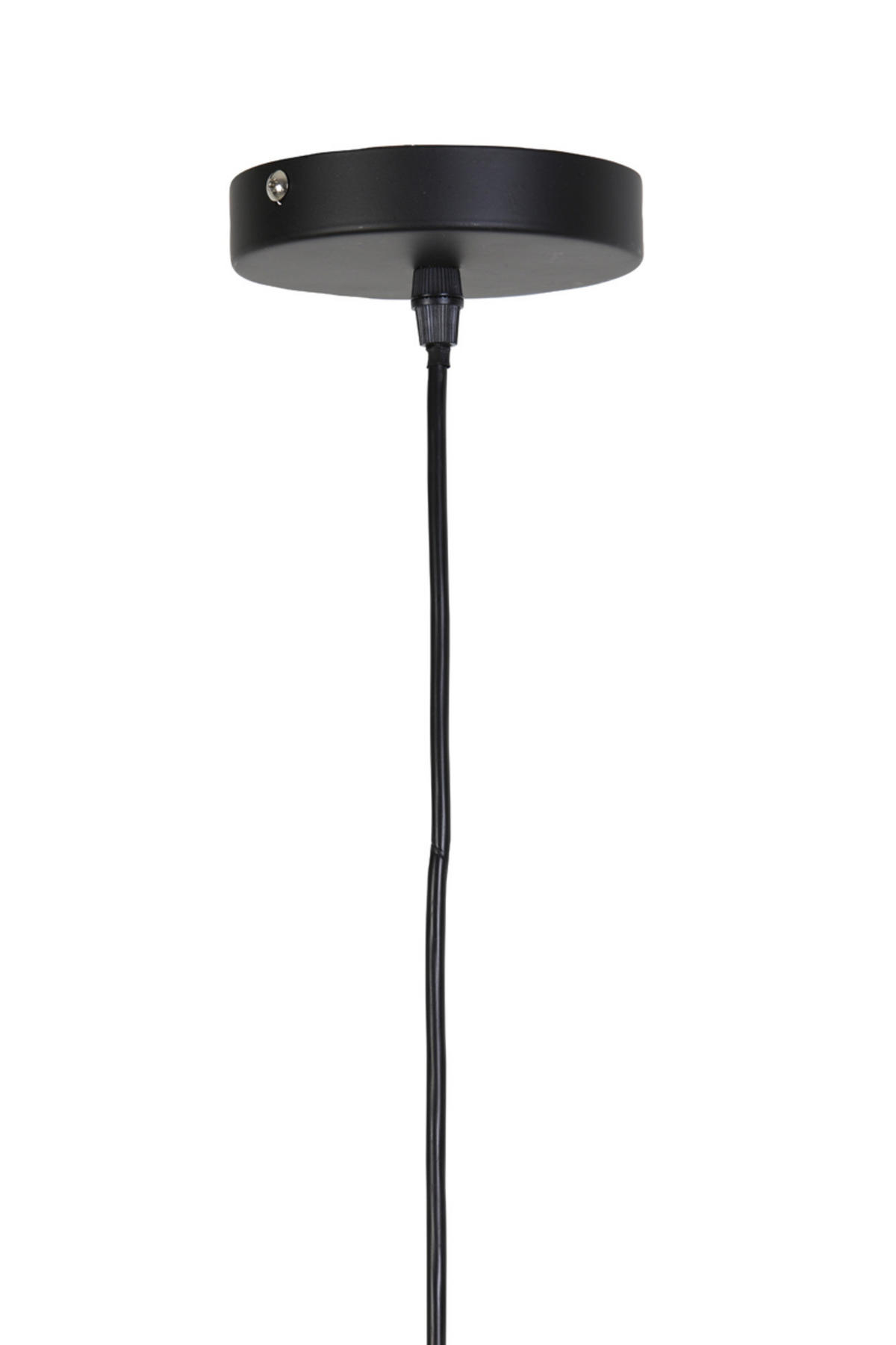 HÄNGELAMPE Tripoli Schwarz Ø60/29,5 cm - Schwarz, Holz (60/60/29.5cm) - Light & Living