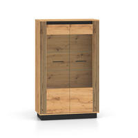 OMARA ZA POSODO Solal Les - rjava, leseni material (92/141/40cm) - Petits-meubles