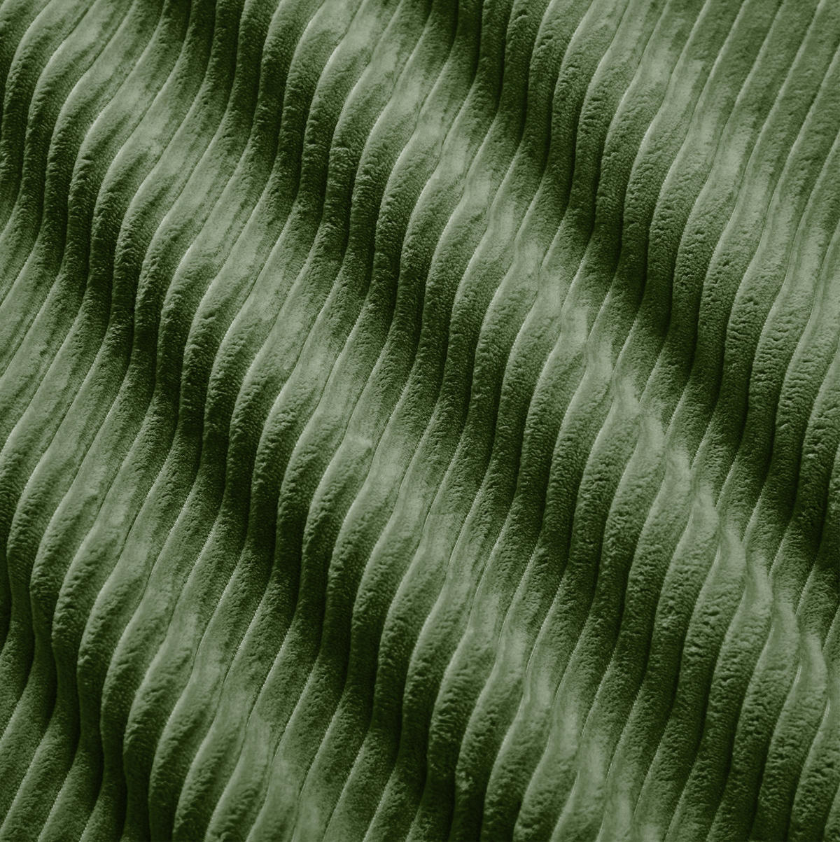 ECKSOFA 298/178/75 cm grün aus Cordstoff rahmenlos mit 32D-Hochdichteschaum und modularer Form - Grün, Textil (178/298cm) - OKWISH