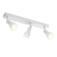STRAHLER Herford 3-flammig 42/5/15.7 cm - Weiß, Metall (42/5/15.7cm) - Nettlife