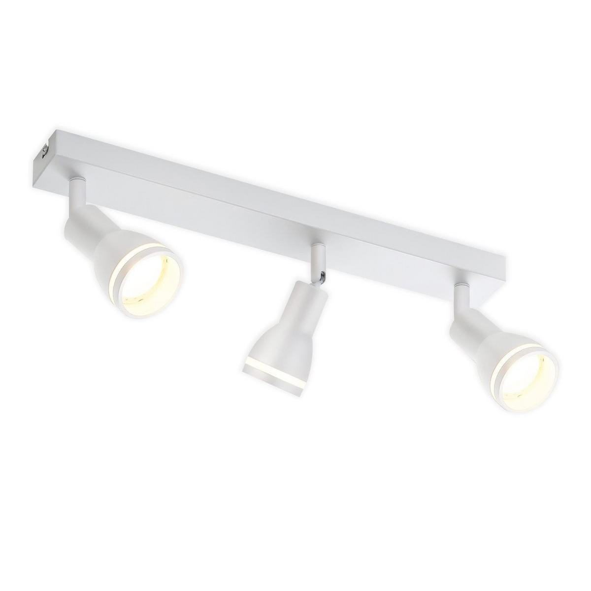 STRAHLER Herford 3-flammig 42/5/15.7 cm - Weiß, Metall (42/5/15.7cm) - Nettlife